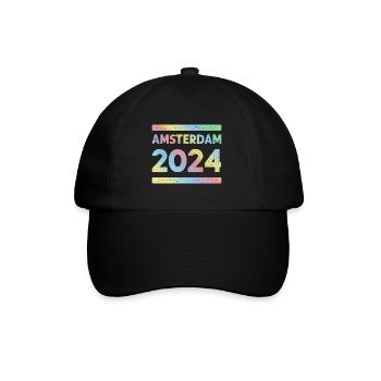 Amsterdam 2024 Colorful Holiday Team - Baseball Cap - black/black - Front