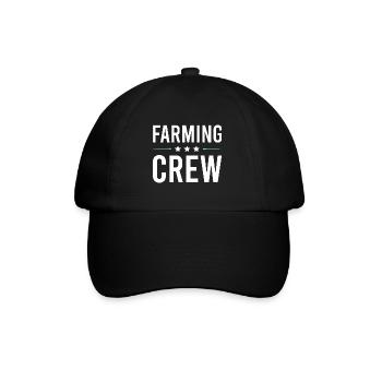 Farming Crew - Baseballkappe - Schwarz/Schwarz - Vorne