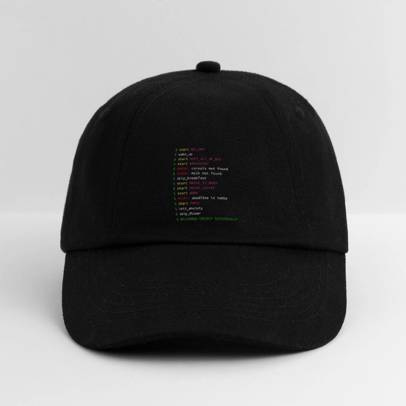 Tag im Leben eines Programmierers Coding Geek Geschenk Baseballkappe