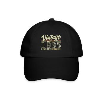 Legende seit 1985 Geboren 1985 Geburtstag 39 Jahre - Baseballkappe - Schwarz/Schwarz - Vorne