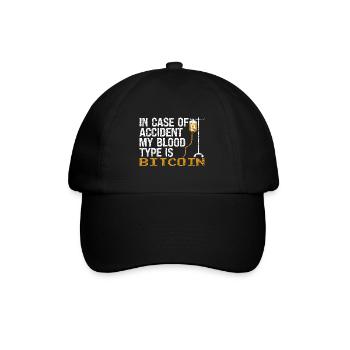 Bitcoin BTC Crypto Blockchain Coin Exchange Coin - Baseball Cap - black/black - Front