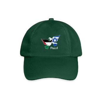 Peace for Israel and Palestine - Baseball Cap - bottle green - Front