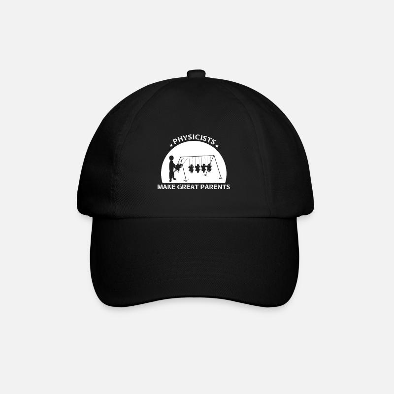 Physiker Eltern - Baseballkappe - Schwarz/Schwarz