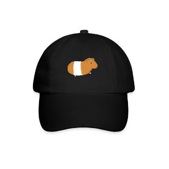 Guinea pig - Baseball Cap - black/black - Front