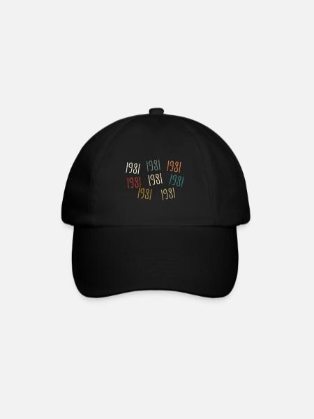 Né en 1981 - légendaire depuis 1981 - Casquette classique - noir/noir