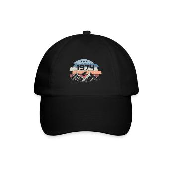 Original 1974 Millésime 1974 Anniversaire 1974 - Casquette classique - noir/noir - Devant