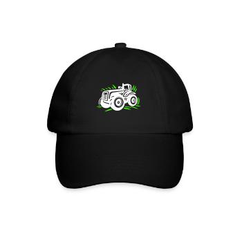 Tractor Farmer Farmer Icon - Baseball Cap - black/black - Front