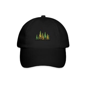 Arbres de la forêt - Casquette classique - noir/noir - Devant