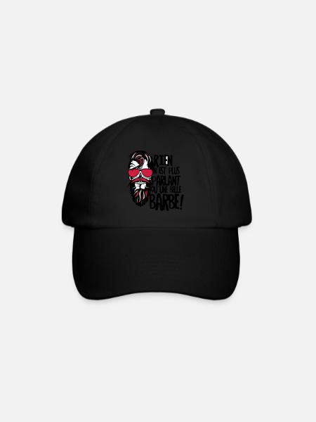 tete de mort hipster barbu citation rien parlant b - Casquette classique - noir/noir
