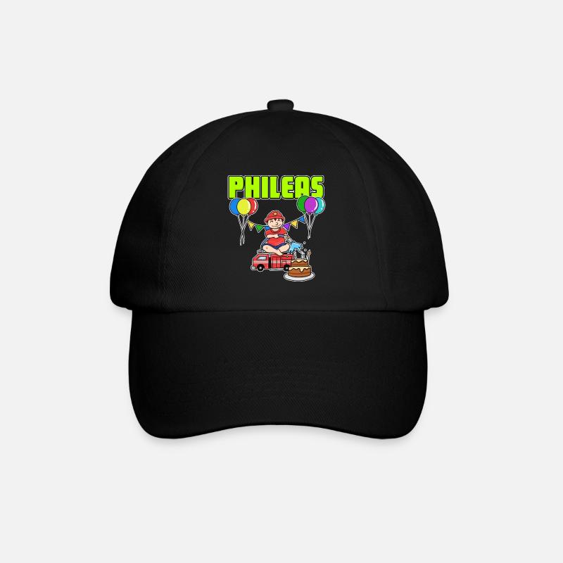 Fire Department Phileas Gift - Baseball Cap - black/black