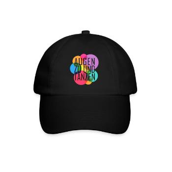 Augen zu und tanzen - Baseballkappe - Schwarz/Schwarz - Vorne