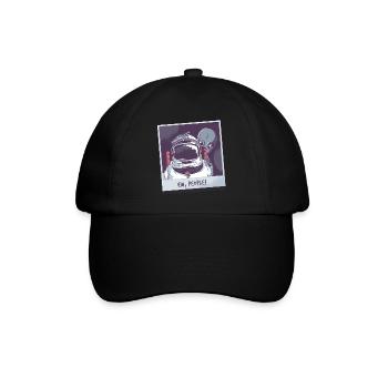 Aliens und Astronaut - Baseballkappe - Schwarz/Schwarz - Vorne