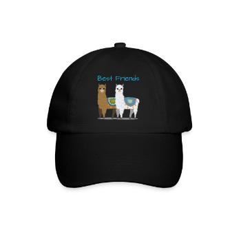 Lama alpaga cadeau femmes hommes enfants - Casquette classique - noir/noir - Devant