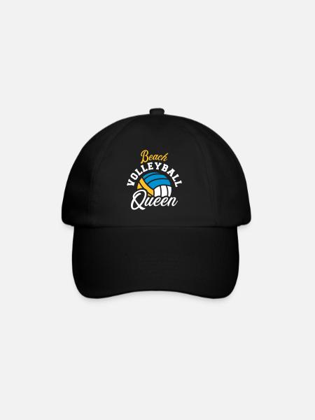 Beachvolleyball - Baseballkappe - Schwarz/Schwarz
