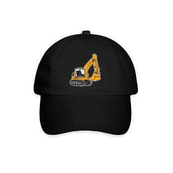 Spoon excavator excavator excavator - Baseball Cap - black/black - Front