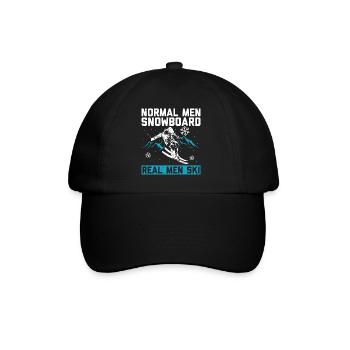 Skiing - Baseball Cap - black/black - Front