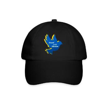 Ukraine Peace Dove - Baseball Cap - black/black - Front