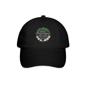 Rose Hathaway Quote-Vampire Academy Richelle Mead - Baseball Cap - black/black - Front