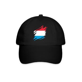 Drapeau luxembourgeois Drapeau luxembourgeois Accueil - Casquette classique - noir/noir - Devant