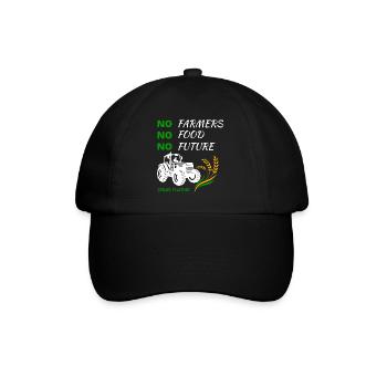 Pas d’agriculteurs, pas de nourriture, pas d’avenir - se tient ensemble - Casquette classique - noir/noir - Devant