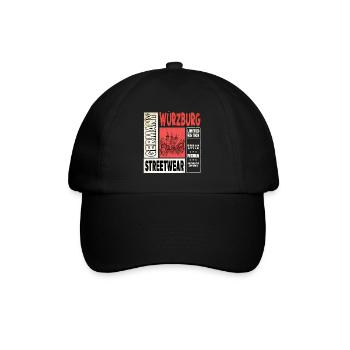 Würzburg Allemagne City Skyline Home Amour - Casquette classique - noir/noir - Devant