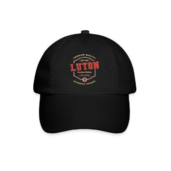 Luton Angleterre UK City Font Vintage Rétro - Casquette classique - noir/noir - Devant