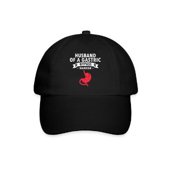 Gastric Bypass and Gastric Bypass Surgery Design - Baseball Cap - black/black - Front