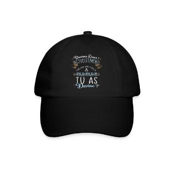 Devine quoi ! Je me cache dans le ventre de Maman - Casquette classique - noir/noir - Devant