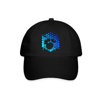 Percussionist Drums Men Women Drum Kit - Baseball Cap - black/black - Front