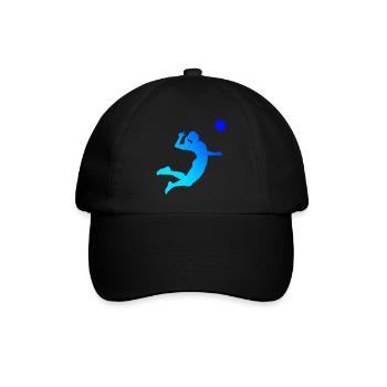 Volleyball masculin - Casquette classique - noir/noir - Devant