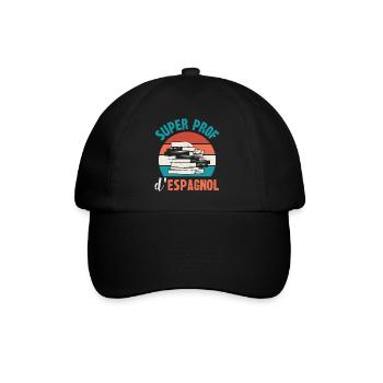 super prof d'espagnol - Casquette classique - noir/noir - Devant