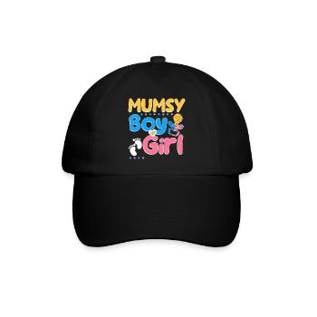 Pink or Blue Mumsy t’aime la meilleure maman de tous les temps - Casquette classique - noir/noir - Devant
