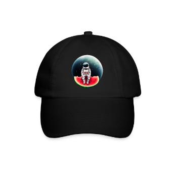 Astronaute sur pastèque - Casquette classique - noir/noir - Devant