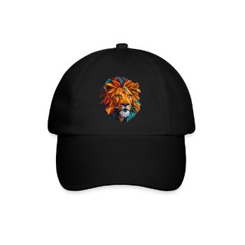 Lion's head - Baseball Cap - black/black - Front