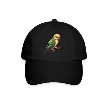 Bébé perroquet Ara oiseau - Casquette classique - noir/noir - Devant