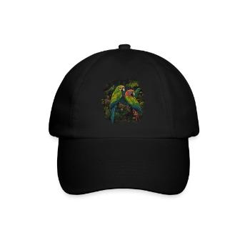 Bébé perroquet oiseau Ara Wilderness - Casquette classique - noir/noir - Devant