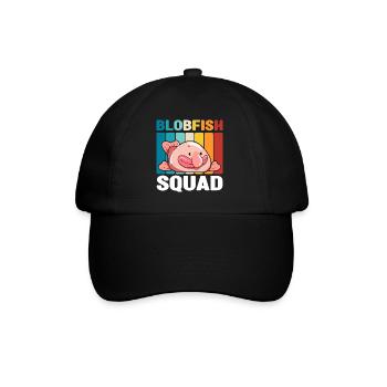 Blobfisch | Fische Aquaristik Blobfische Geschenke - Baseballkappe - Schwarz/Schwarz - Vorne