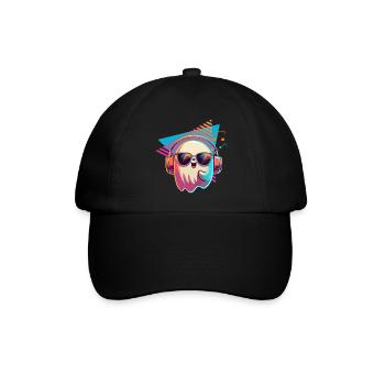 Ghost avec lunettes de soleil et casque - Casquette classique - noir/noir - Devant