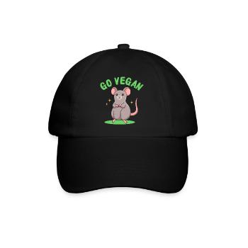 Conception de rats pour les fiers végétaliens - Casquette classique - noir/noir - Devant