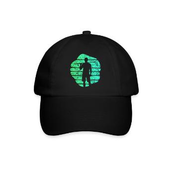 Floorball Unihockey Joueur de floorball Bandy - Casquette classique - noir/noir - Devant