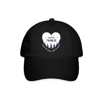 coolest family - Baseball Cap - black/black - Front