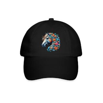 Horse - Baseball Cap - black/black - Front