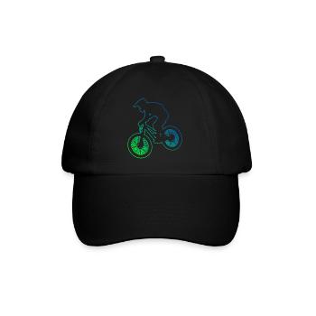VTT Cycliste Cycliste Femme Mountainbik - Casquette classique - noir/noir - Devant