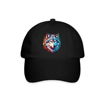 Loup - Casquette classique - noir/noir - Devant
