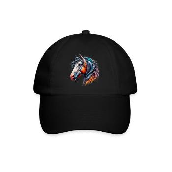 Horse - Baseball Cap - black/black - Front