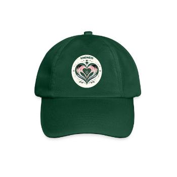 Heart of Kindness Art - Baseball Cap - bottle green - Front