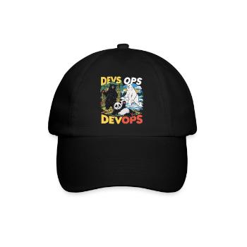 Devops - Baseballkappe - Schwarz/Schwarz - Vorne