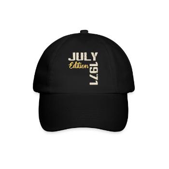 Juillet 1971 Chemise D’anniversaire Juillet 1971 - Casquette classique - noir/noir - Devant