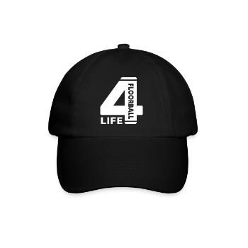 Floorball « Floorball 4 Life » Joueur de floorball - Casquette classique - noir/noir - Devant