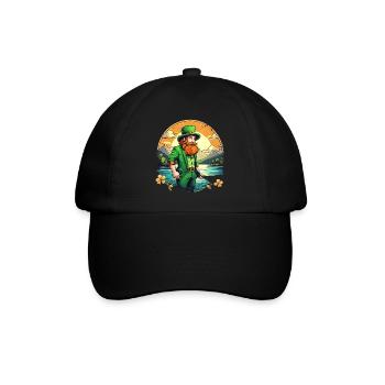 Pêche au trèfle de la Saint-Patrick - Casquette classique - noir/noir - Devant